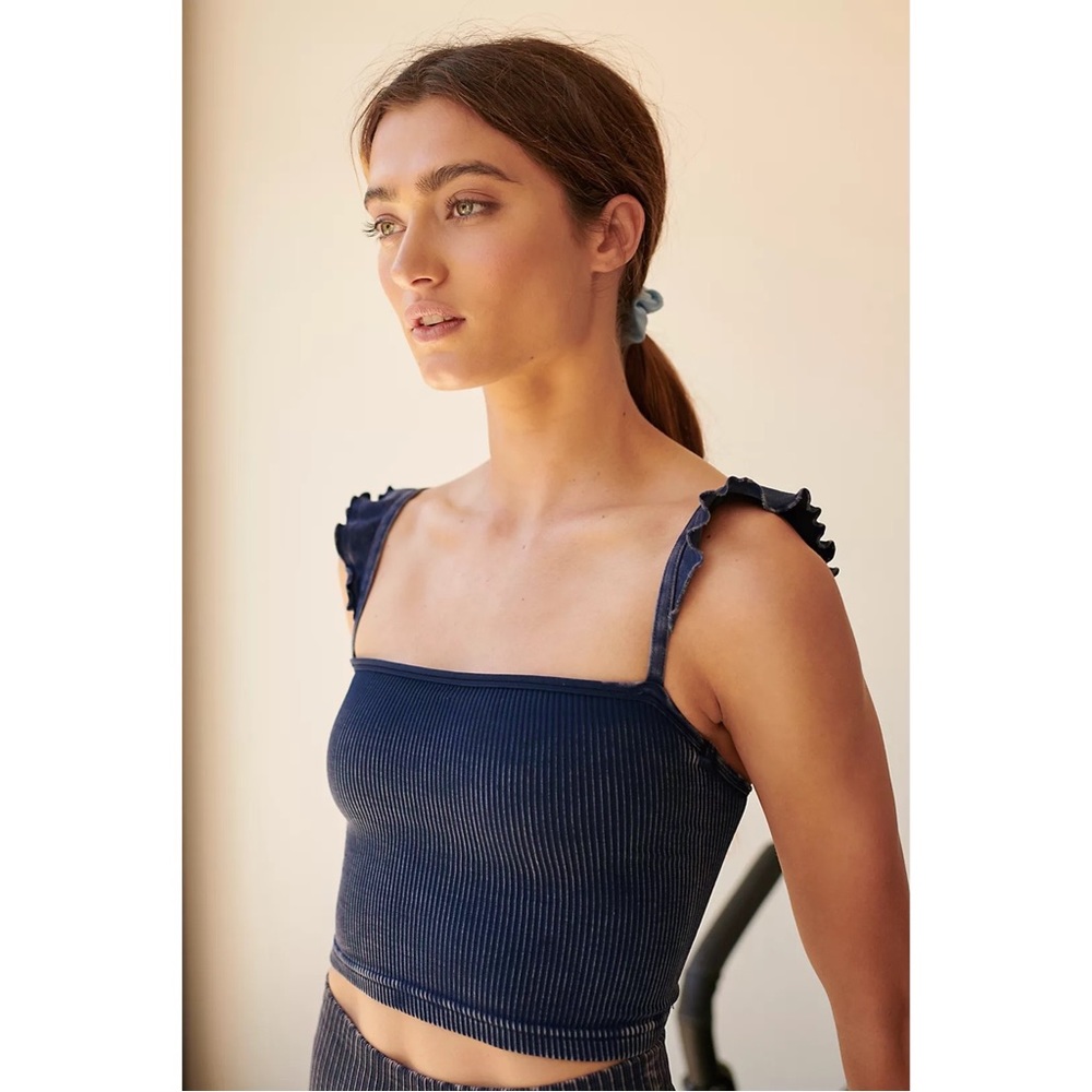 Happiness Runs Flirty Crop Tank